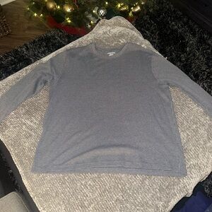 Fruit of the Loom Men's Charcoal Long Sleeve Tee